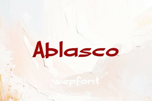 Ablasco: A Handwritten Font That Breathes Life Into Your Creations