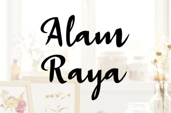 Alam Raya: A Script Font That Breathes Life Into Branding