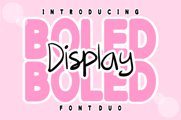 Boled Display Duo: A Font That Elevates Branding