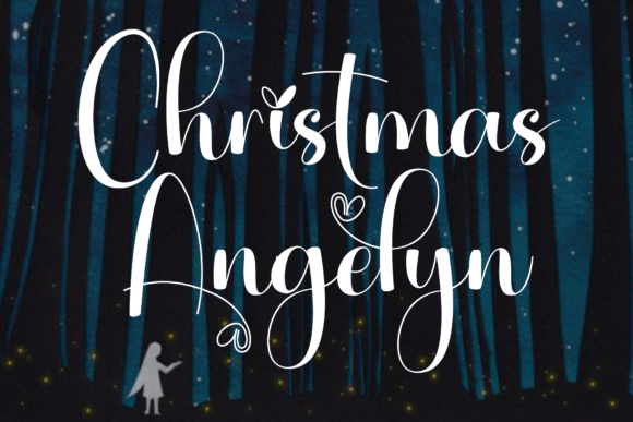 Christmas Angelyn: A Graceful Script for Branding and Design