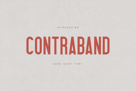 Contraband: A Font That Elevates Your Brand