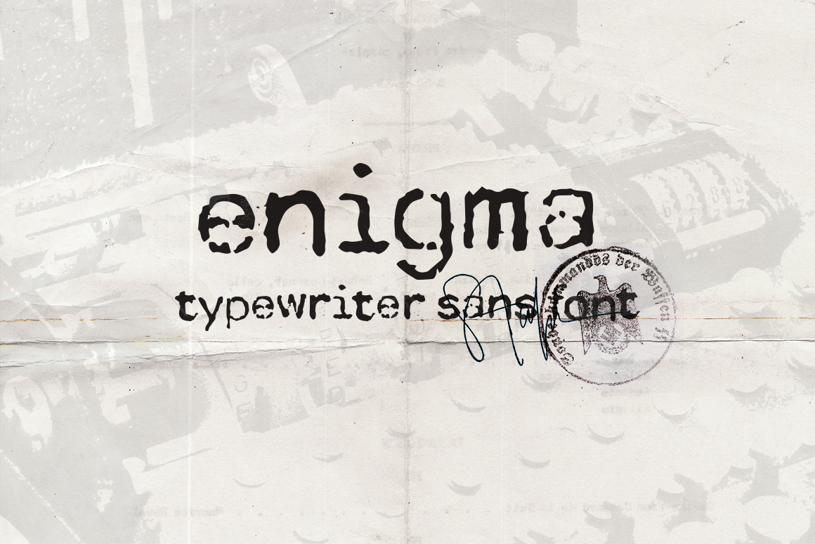 Enigma Typewriter Sans: A Timeless Font for Modern Web Design
