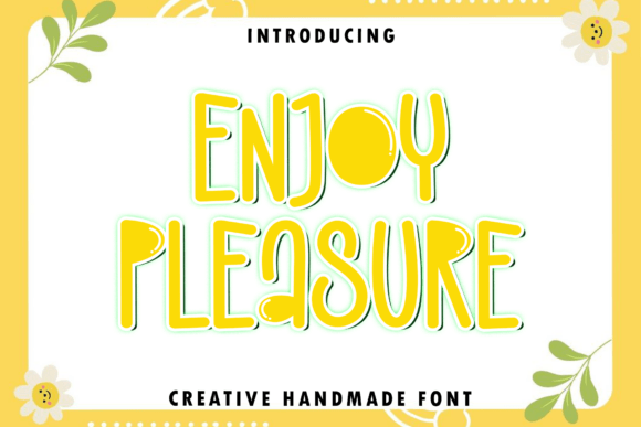 Enjoy Pleasure: A Modern Script Font for Web Design