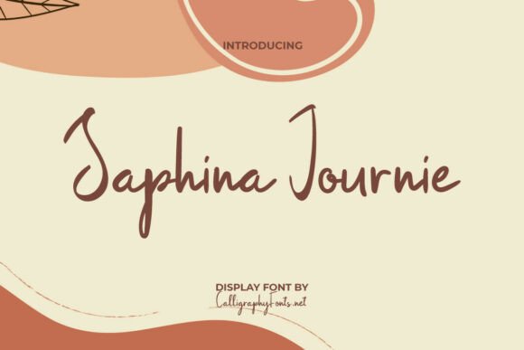 Font Choice That Speaks Volumes: Saphina Journie in Action