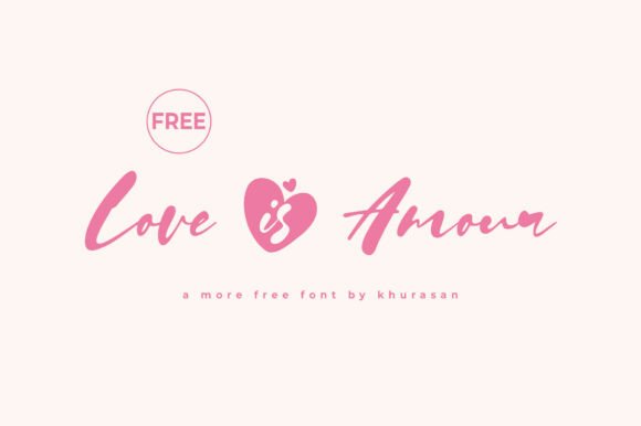 Love Is Amour Font for Crafters and Product Creators