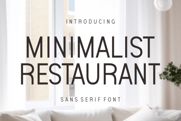 Minimalist Restaurant: A Font for Modern Web Design