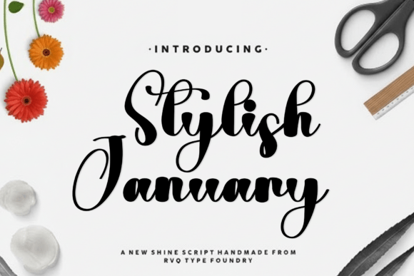 Stylish January: A Font for Warmth and Craft