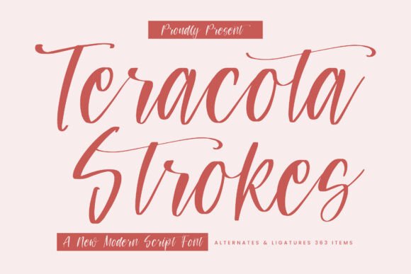 Teracota Strokes: A Font That Elevates Your Brand