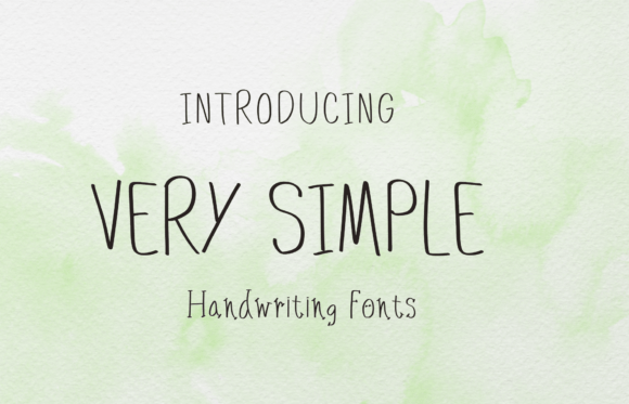 Very Simple Font: A Sweet Handwritten Choice for Crafters